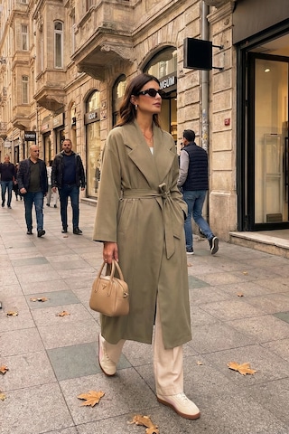 Lela Bayan Trençkot 6839617 Haki Haki