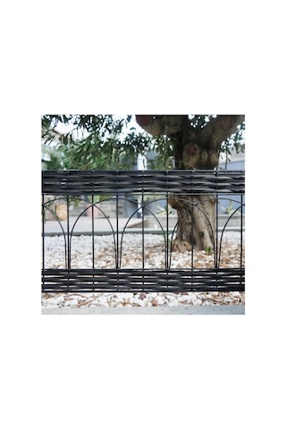 Bordür Kenar Pvc Rattan 100x25/35cm Kahverengi