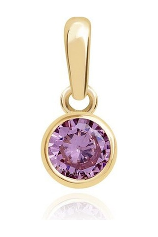 Diamond Line - Gülaylar - Sarı Altın 14 Ayar Trend Renkli Taşlı K Standart N11.23835