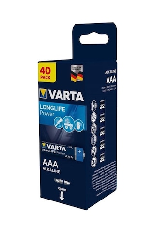 Varta 4903 Longlife Power AAA İnce Kalem Pil 40'lı