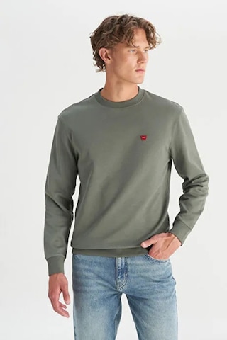 Wrangler Erkek Sweat W2520255 801 Koyu Haki Koyu Haki