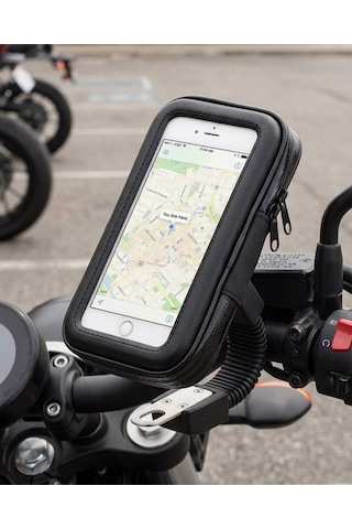 Su Geçirmez Motosiklet Scooter Telefon Standı Dokunmatik Ekranlı Bisiklet Tutucu - Lisinya St