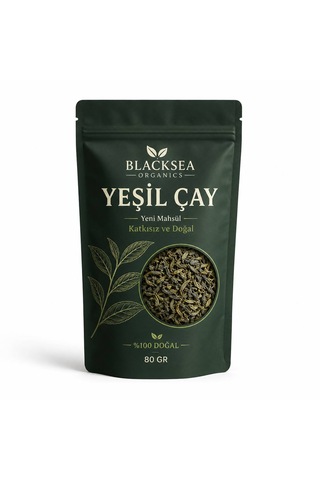Blacksea Organics Yeşil Çay 80 Gr Yeni Mahsül Katkısız Ve Doğal