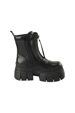 Bot Kadın 1622350 Buffalo Gospher Zıp Boot - Vegan Nappa - Black Siyah