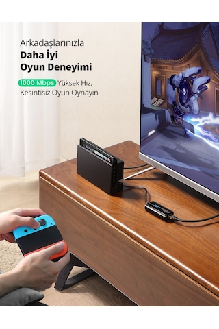 Ugreen Usb 3.0 Gigabit Ethernet Rj45 Dönüştürücü 3 Port Hub Usb Çoklayıcı, 20265