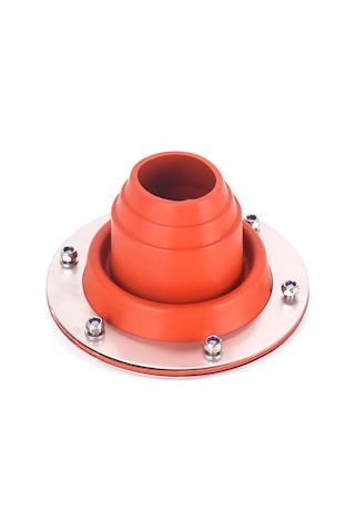 Çadır Esnek Çatı Silikon Metal Çatı Borusu İçin Soba Jakı Seti Baca İç Kırmızı