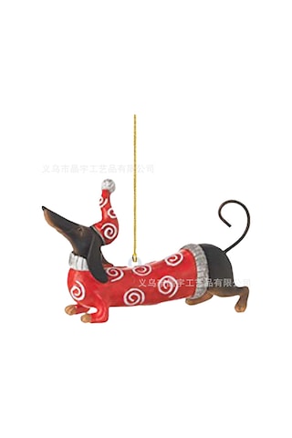 Ranyeek Akrilik Kınalı Köpek Figürlü Noel Ağaç Takımı - Ev Dekorasyonu, Partiler İçin Pratik Ve Dayanıklı Asma Aksesuarı