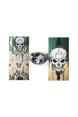 Astrid T Özel Üretim Sporcu Stil Tarz Motorcu Boyunluk Baf Buff Bandana 25x48 Cm Model 5 Çok Renkli