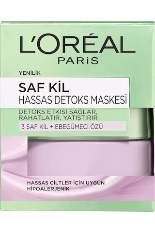 L'Oreal Paris Saf Kil Hassas Detox Maskesi 50 Ml