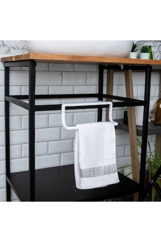 Towel Hanger Dolap Kapağına Asılabilen Havluluk, Havlu Askısı Beyaz