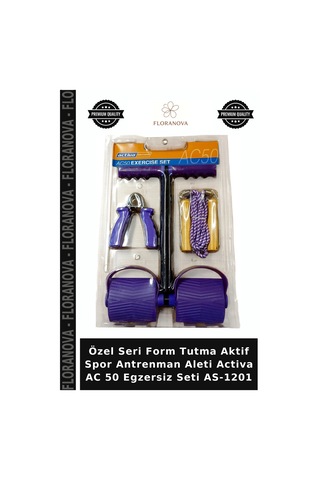 Özel Seri Form Tutma Aktif Spor Antrenman Aleti Activa Ac 50 Egzersiz Seti As-1201 Çok Renkli
