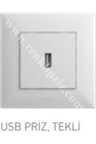 Legrand 768197 Raventi Beyaz Usb Şarj Prizi