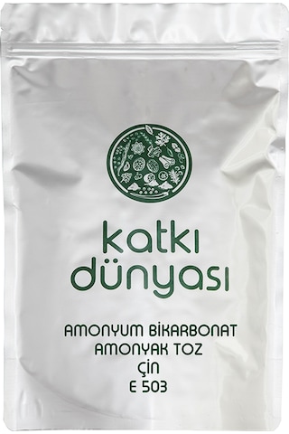Katkı Dünyası Amonyum Bikarbonat Çin Amonyak Toz E503 1 KG