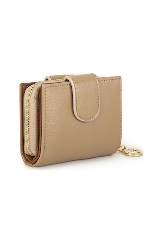 Nas Bag Kadın Çift Kapaklı Mini Cüzdan Kum Taba Nero Çok Renkli