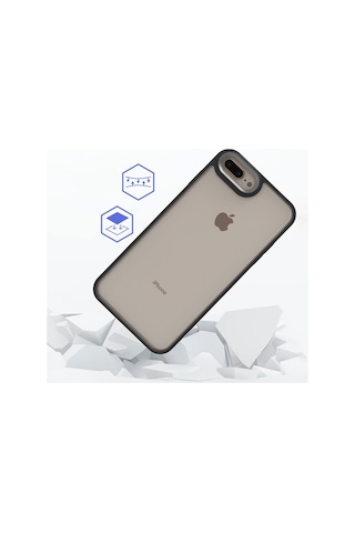 Goocamp Apple iPhone Uyumlu 7 Plus Kılıf Flora Kapak - Lila Lila