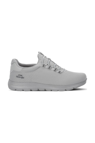 Slazenger Flex Fıt I Erkek Büyük Beden Gri Koşu & Yürüyüş Spor Ayakkabısı