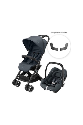 Maxi-Cosi Lara2-Cabriofix I-Size Ultra Kompakt Kabin Boy Seyahat Sistem Bebek Arabası Essential Graphite