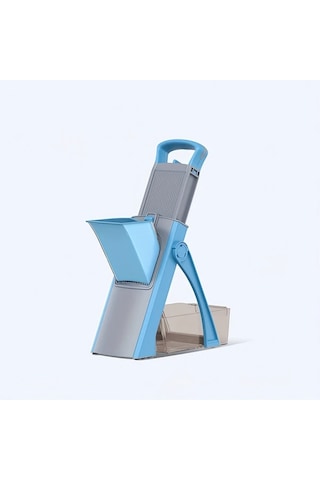 Dashanshop Genaı Çok Amaçlı Sebze Kesici Blue Ayarlanabilir Bıçaklı Büyük Kapasiteli Patates Rendesi Doğrayıcı 1 Parça
