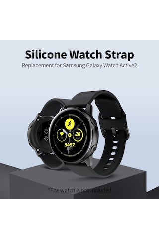 Geeroyoo "yumuşak Silikon Samsung Galaxy Uyumlu Watch Active2 Kol Saati Kayışı - 20mm, 9 Renk Seçeneği, Rahat Ve Dayanıklı"