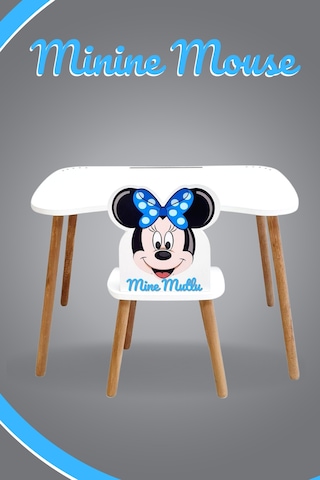 Çocuk Ders Çalışma Masa Takımı 4-12 Yaş Beyaz