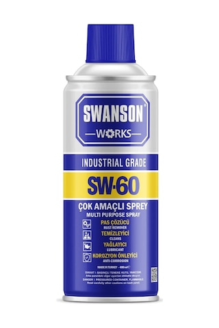 Swanson Works Sw-60 Pas Sökücü Korozyon Önleyici Çok Amaçlı Sprey - 400 Ml