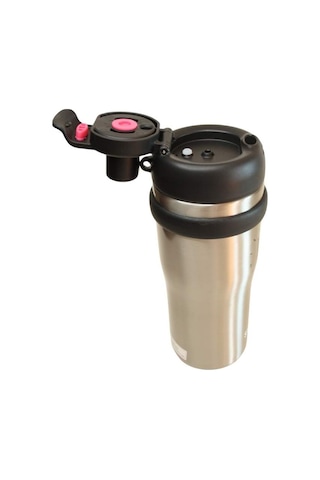 Shotay St-8918 Çift Kullanım Pipetli/rahat İçim Gri 720ml Çelik Termos Diğer