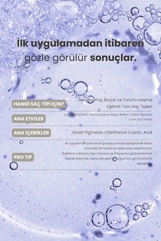 Matsu Mor Şampuan | Turunculaşma Karşıtı & İstenmeyen Yansıma Engelleyici Silver Şampuan 350 ml