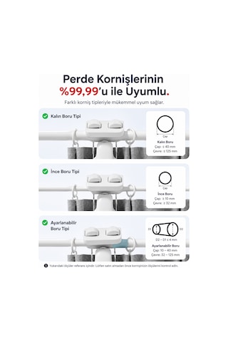 Kablosuz Perde Motoru Boru Tipi