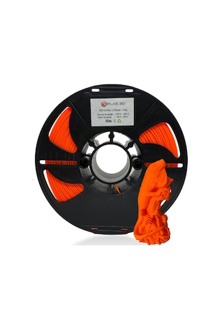 Elas 1.75mm Turuncu PET-G PLUS Filament 1Kg