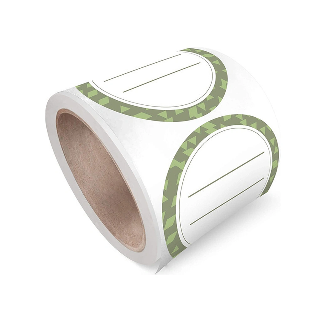 Folinda Gri Yazılabilir, Temiz Çıkarılabilir Etiketler - 50mm 2 İnç 200 Adet / Rolle, Cam Kavanozlar İçin, Ofis-okul Kullanıma Uygun