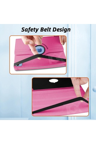 İpad Uyumlu A16 11.nesil A3354-a3355 360 Dönebilen Pu Deri Standlı Tablet Kılıfı Kapaklı Kılıf