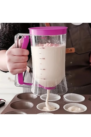 Willowhaven Kırmızı Pratik Hamur Ayırıcı Ve Ölçekli Fındık İle Pasta Yapım Aleti