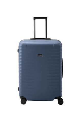 Titan Overseas 4 Wheel M+ Orta Boy Valiz Lacivert