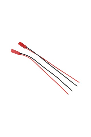 Vkemall 20 Çift 150mm Jst Bağlantı Kablosu, Rc Bec Lipo Batarya İçin Erkek+dişi Plug, Silika Jel + Metal, Siyah+kırmızı