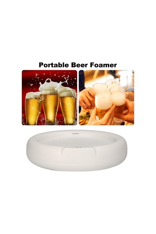 Vkemall Taşınabilir Şarj Edilebilir Ultrasonik Bira Köpüklendirici - Köpük Artırıcı & Le