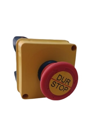 Acil Stop 40 Mm 1 Nc Kalıcı Mantar Acil Buton Kutulu