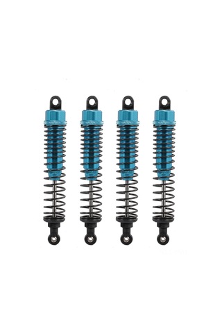 Honmex 1:10 Rc4wd Hsp Dhk Büyük Tekerlekli Araçlar İçin 4 Adet Mavi 100mm Performanslı Amortisörler