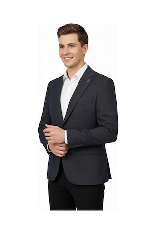 Erkek Tek Spor Ceket Çift Yırtmaçlı Bgl-st04982 Açık Kahverengi