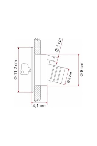 Fiamma Karavan Su Dolum Kapağı Kilitli Beyaz