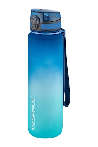 Uzspace 2'li Tritan Matara Seti 1000ml Büyük Boy Çift Renk Softtouch Ff Collection Tritan Su Matarası Lacivert - Turkuaz