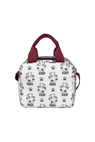 Stylo Bye Bye Lunch Omuz Askılı Beslenme Çantası Ve Termos Yemek Taşıma Çantası Bordo Bordo
