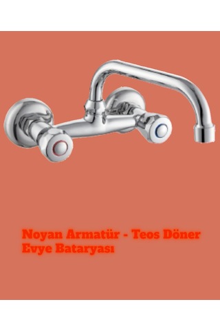 Evye Bataryası /noyan Armatür Teos Döner Evye Bataryası Krom