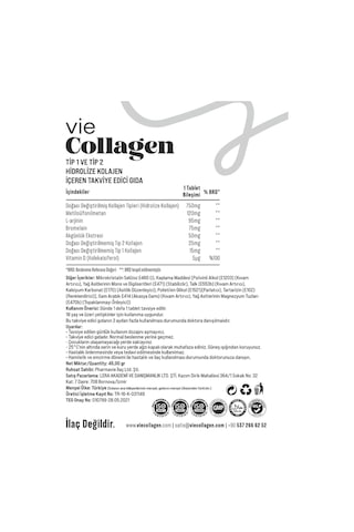 Lera Pharma Vie-Collagen Tip1-Tip2 Collagen 30 Tablet