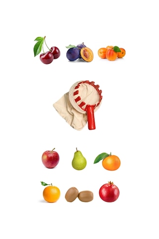 Pratik Platik Mevye Toplama Aparatı Bez Torbalı