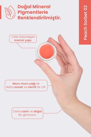 Bade Natural Krem Allık 02 Peach Sorbet
