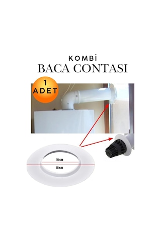 Kombi Baca Contası Sızdırmaz Boru Hava Lastiği Esnek Silikon Esnek Tesisat Bağlantı Elemanı Isıya Dayanıklı Universal Baca Bağlantı Contası Baca Borusu Sızdırmazlık Lastiği Kombi Yedek Parça Tesisat Beyaz