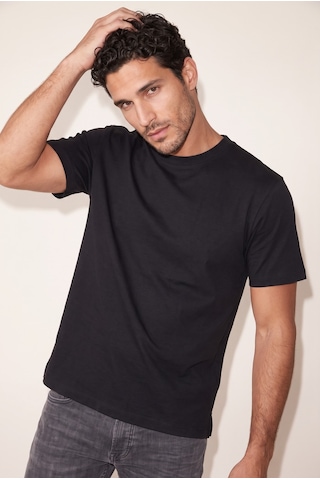 O Yaka Double Face T-shirt Jsco Siyah