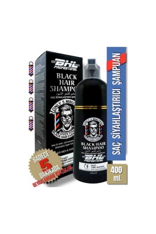 Profesyonel Black Hair Shampoo Siyahlaştırıcı Şampuan Tüm Saç Tipleri