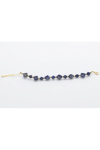 Lapis Lazuli Kadın Bileklik Solunum Desteği Tansiyon Dengesi