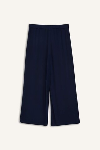 Defacto Culotte Geniş Paça Krinkıl Viskon Kapri C9565ax25smnv135 Lacivert
